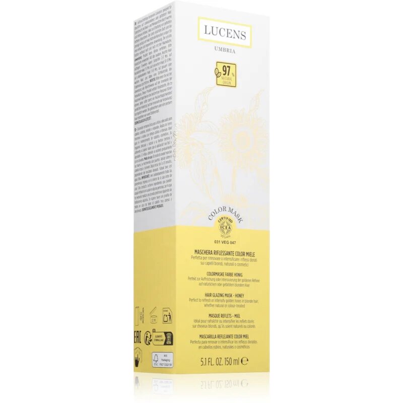 Kemon Group Lucens Umbria barvna maska za lase odtenek Honey 150 ml