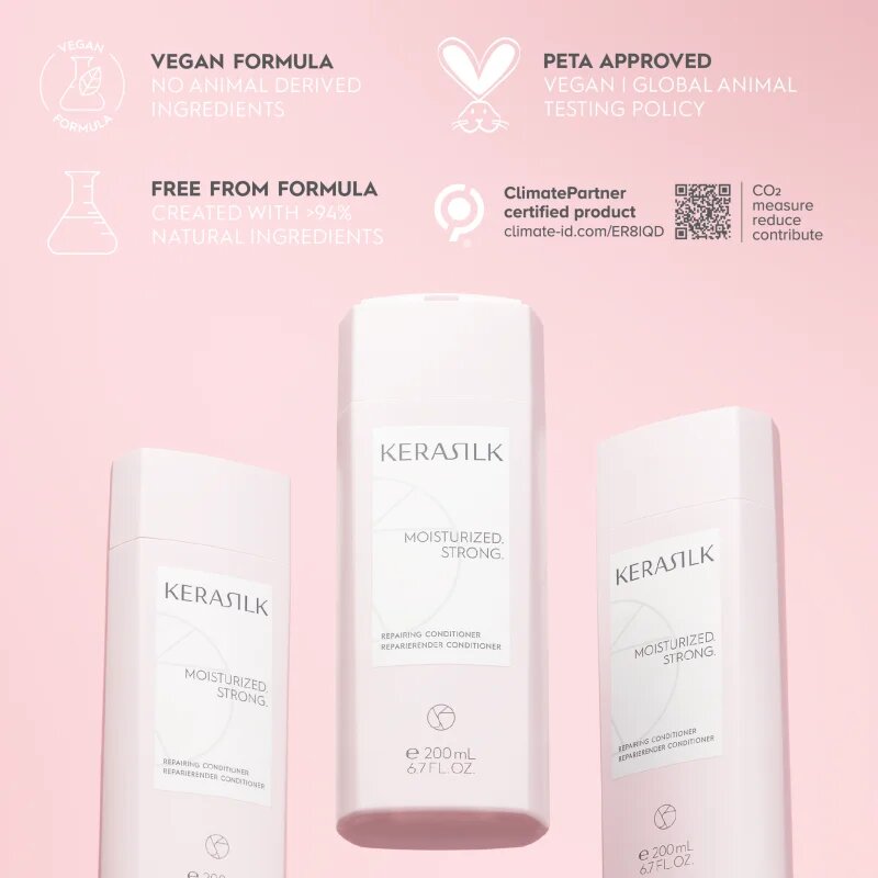 KERASILK Essentials Repairing Conditioner vlažilni balzam za suhe in poškodovane lase 200 ml