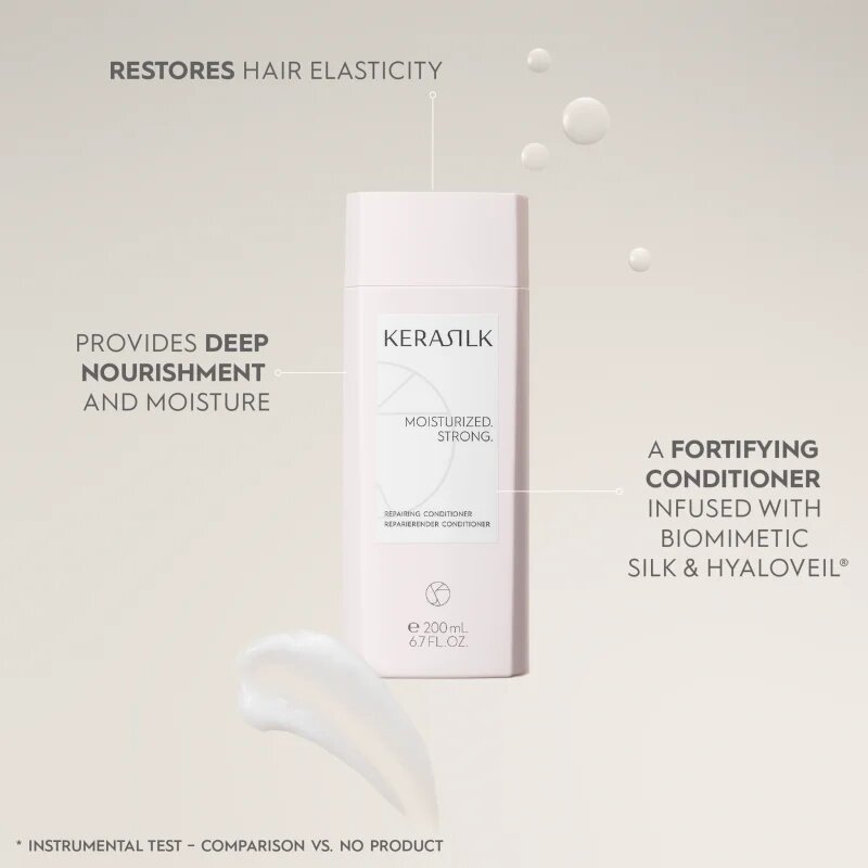 KERASILK Essentials Repairing Conditioner vlažilni balzam za suhe in poškodovane lase 750 ml