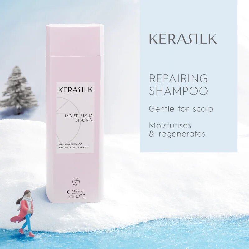 KERASILK Essentials Repairing Set 2026 darilni set za suhe in poškodovane lase