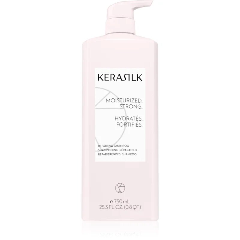 KERASILK Essentials Repairing Shampoo čistilni in hranilni šampon za suhe in poškodovane lase 750 ml