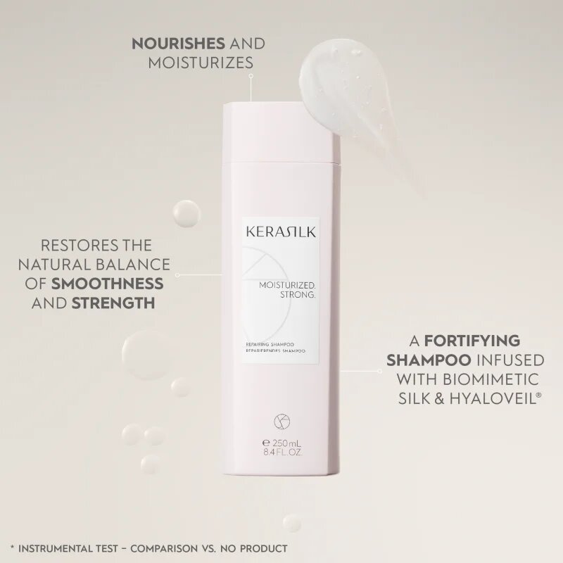KERASILK Essentials Repairing Shampoo čistilni in hranilni šampon za suhe in poškodovane lase 750 ml