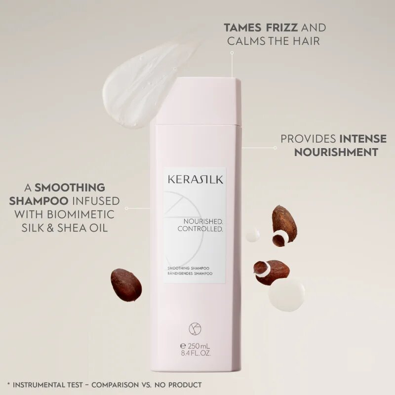 KERASILK Essentials Smoothing Shampoo šampon za grobe in neobvladljive lase 250 ml