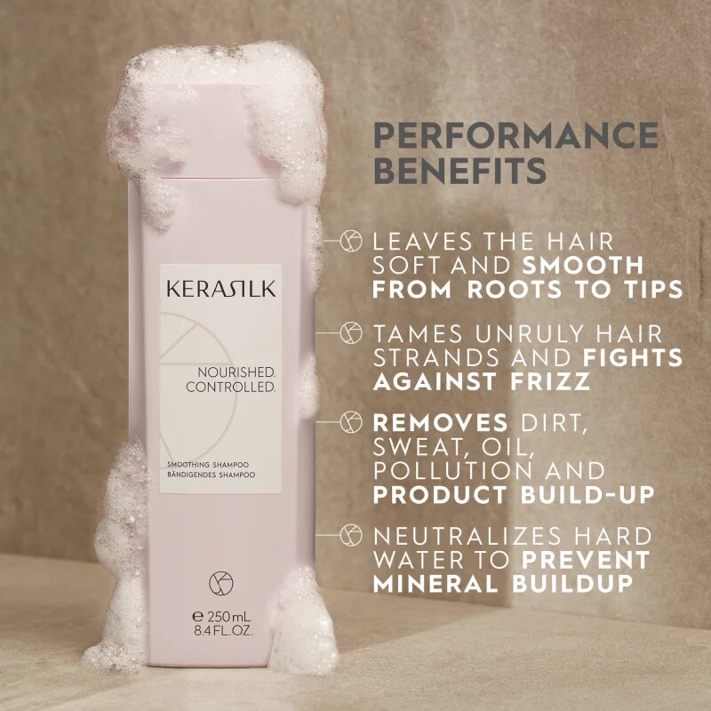 KERASILK Essentials Smoothing Shampoo šampon za grobe in neobvladljive lase 250 ml