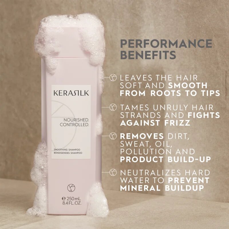 KERASILK Essentials Smoothing Shampoo šampon za grobe in neobvladljive lase 750 ml