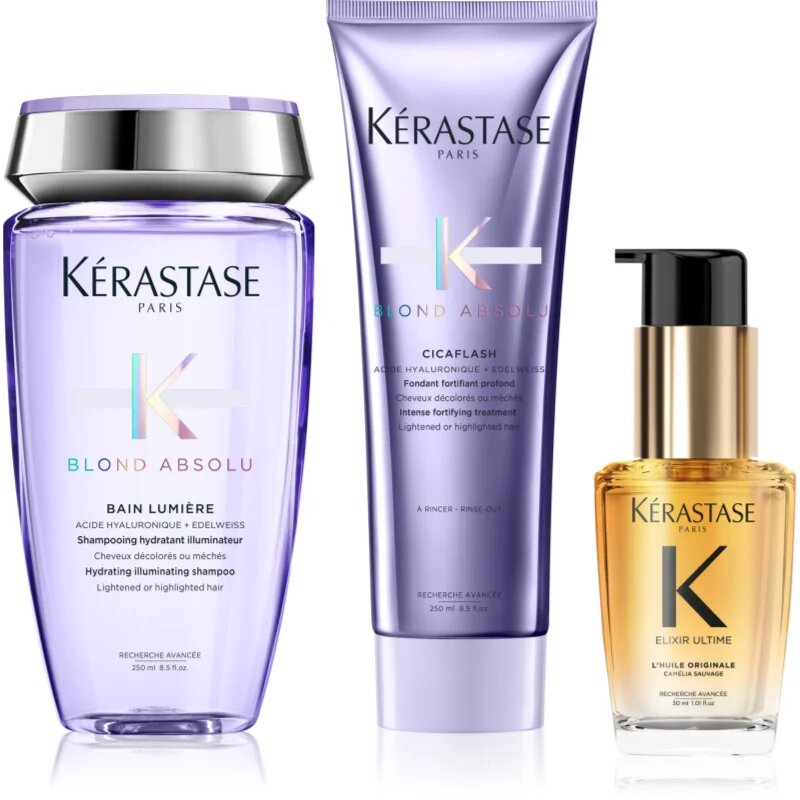 Kérastase Blond Absolu + Elixir Ultime ugodno pakiranje za blond lase