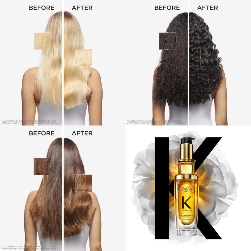 Kérastase Elixir Ultime L'huile Originale ugodno pakiranje za sijaj in mehkobo las 2x75 ml
