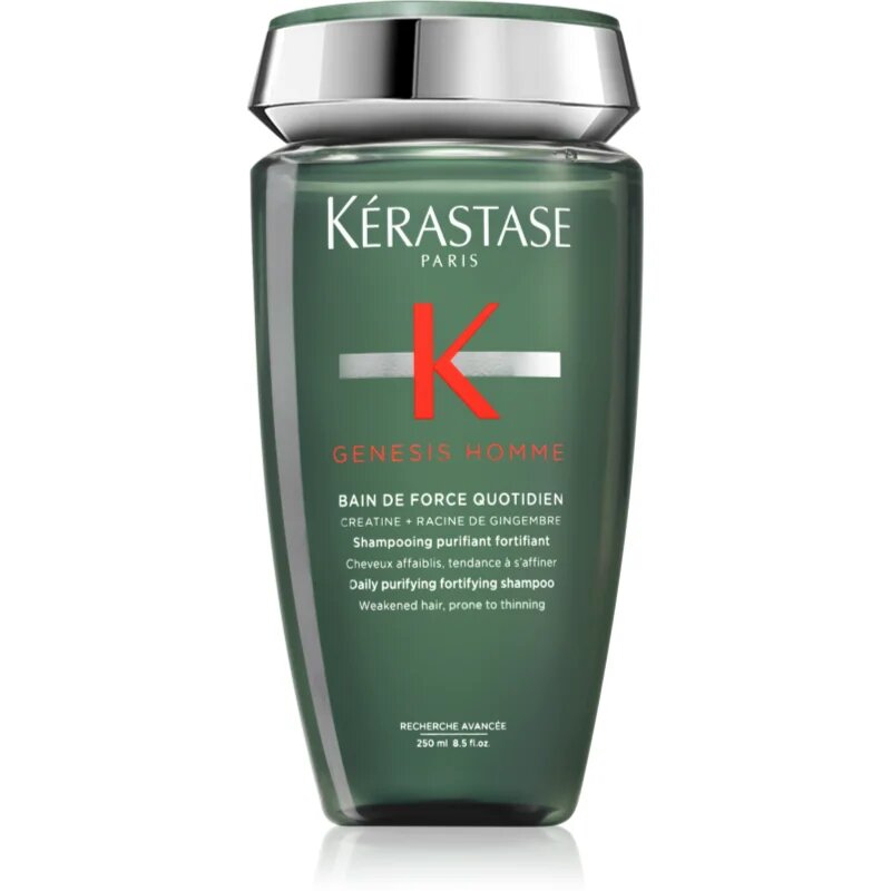 Kérastase Genesis Homme Bain de Force Quotiden čistilni in hranilni šampon za oslabljene lase ki so nagnjeni k izpadanju za moške 250 ml