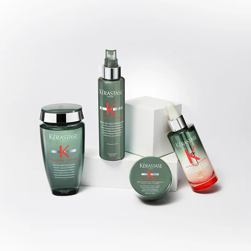 Kérastase Genesis Homme Bain de Force Quotiden čistilni in hranilni šampon za oslabljene lase ki so nagnjeni k izpadanju za moške 250 ml