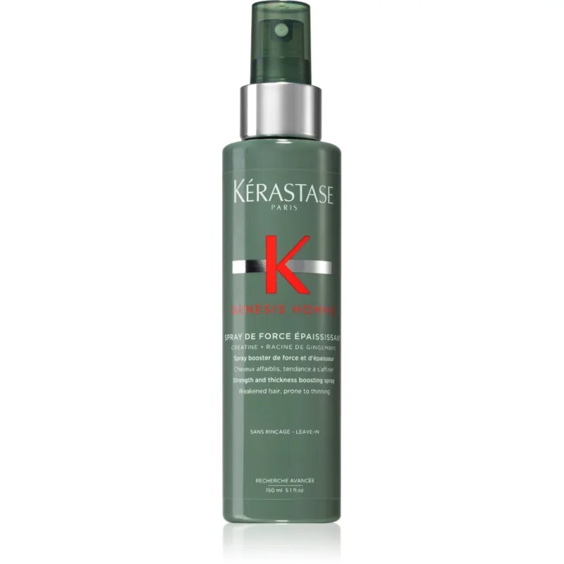 Kérastase Genesis Homme Spray de Force Épaississant pršilo za okrepitev za oslabljene lase ki so nagnjeni k izpadanju za moške 150 ml
