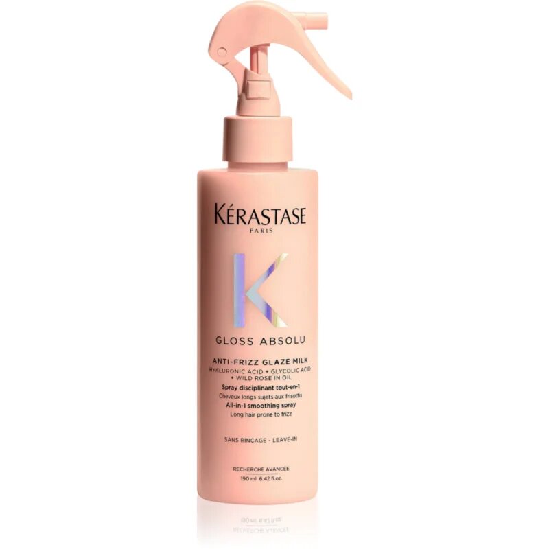Kérastase Gloss Absolu Anti-Frizz Glaze Milk pršilo brez spiranja za sijaj in mehkobo las 190 ml