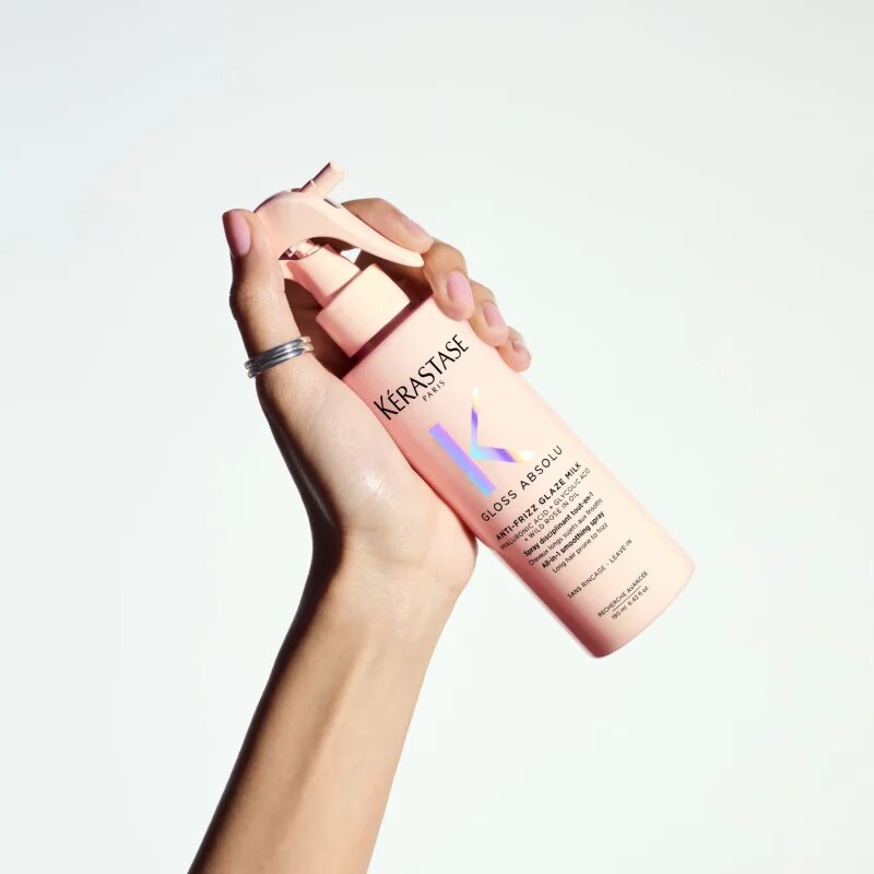 Kérastase Gloss Absolu Anti-Frizz Glaze Milk pršilo brez spiranja za sijaj in mehkobo las 190 ml