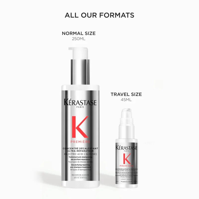 Kérastase Première Concentré Décalcifiant Ultra-Réparateur nega pred šamponiranjem za poškodovane lase 45 ml