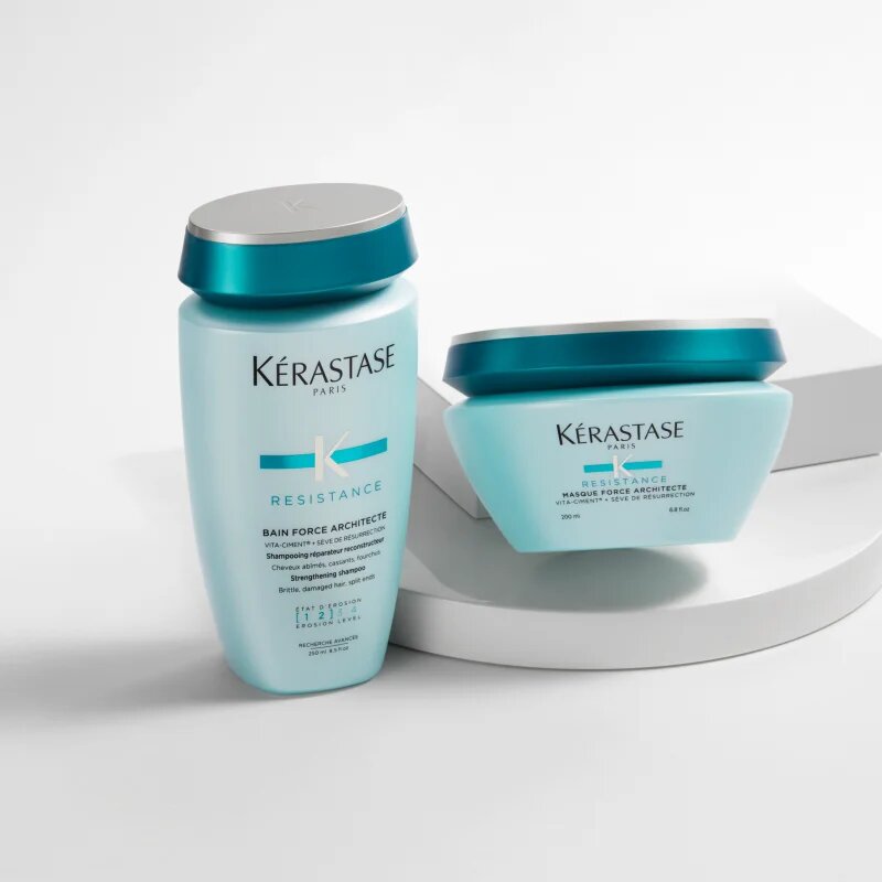 Kérastase Résistance Masque Force Architecte krepilna maska za oslabljene poškodovane lase in razcepljene konice 200 ml