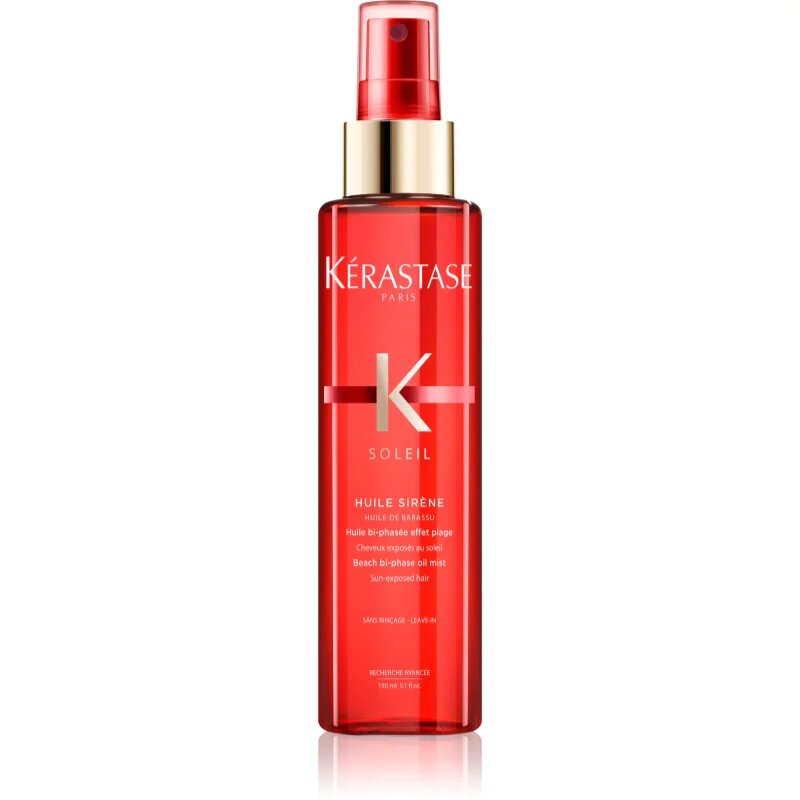 Kérastase Soleil Huile Sirène vlažilna dvofazna oljasta meglica za učinek kot s plaže z UV filtrom 150 ml