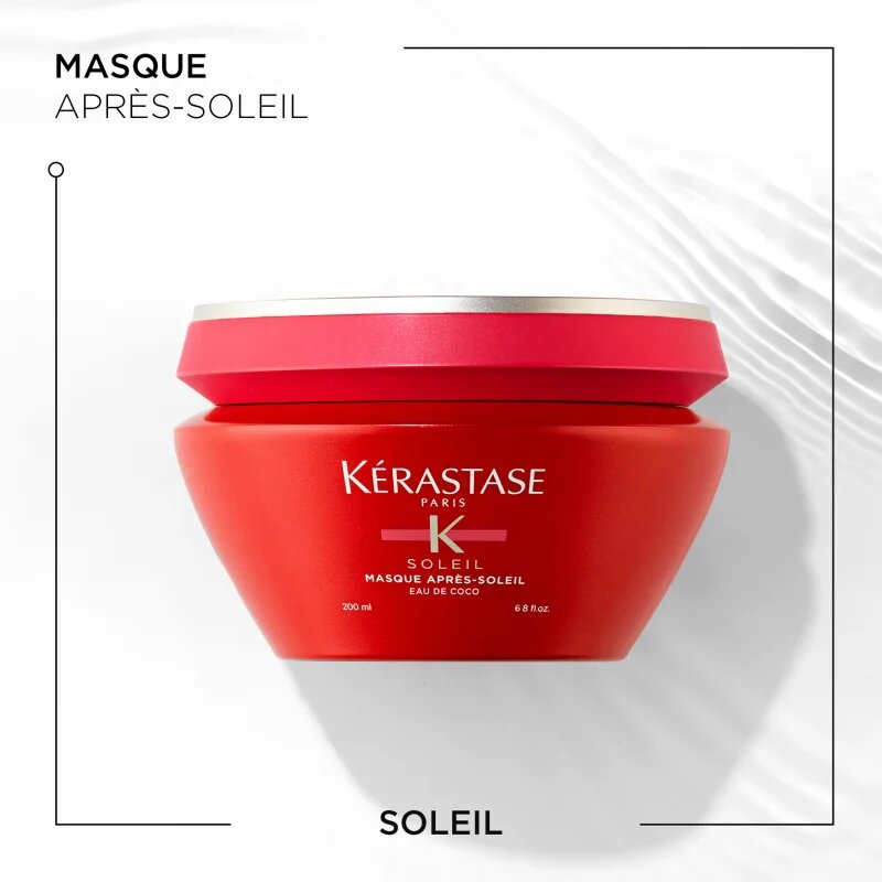 Kérastase Soleil Masque Après-Soleil negovalna maska za lase izpostavljene soncu morski in klorirani vodi z UV filtrom 200 ml