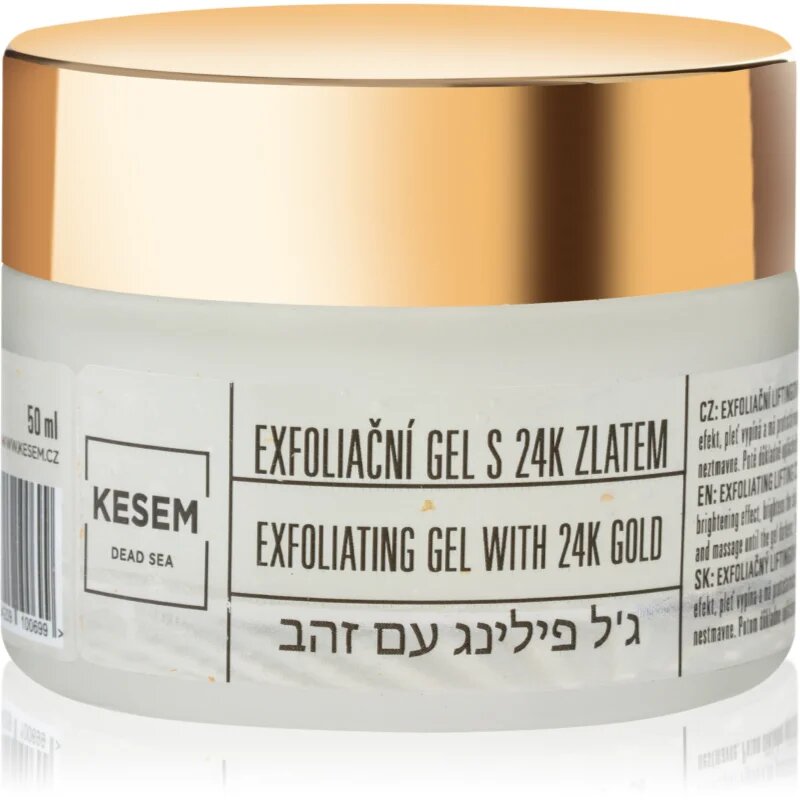 KESEM Exfoliating Gel with 24K Gold luščilni gel z 24-karatnim zlatom 50 ml