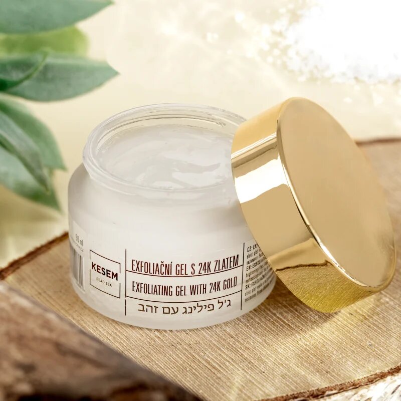 KESEM Exfoliating Gel with 24K Gold luščilni gel z 24-karatnim zlatom 50 ml