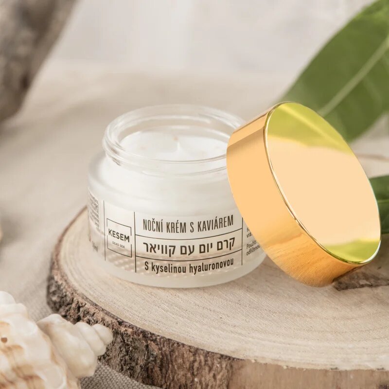 KESEM Night Cream with Caviar and Hyaluronic Acid nočna krema s kaviarjem in hialuronsko kislino 50 ml