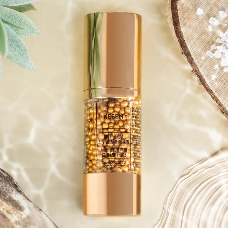 KESEM Night Serum with Gold and Pearls nočni serum z zlatom in biseri 30 ml
