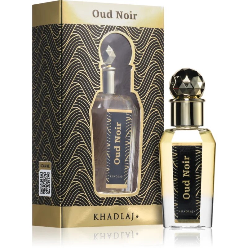 Khadlaj Oud Noir parfumirano olje uniseks 15 ml
