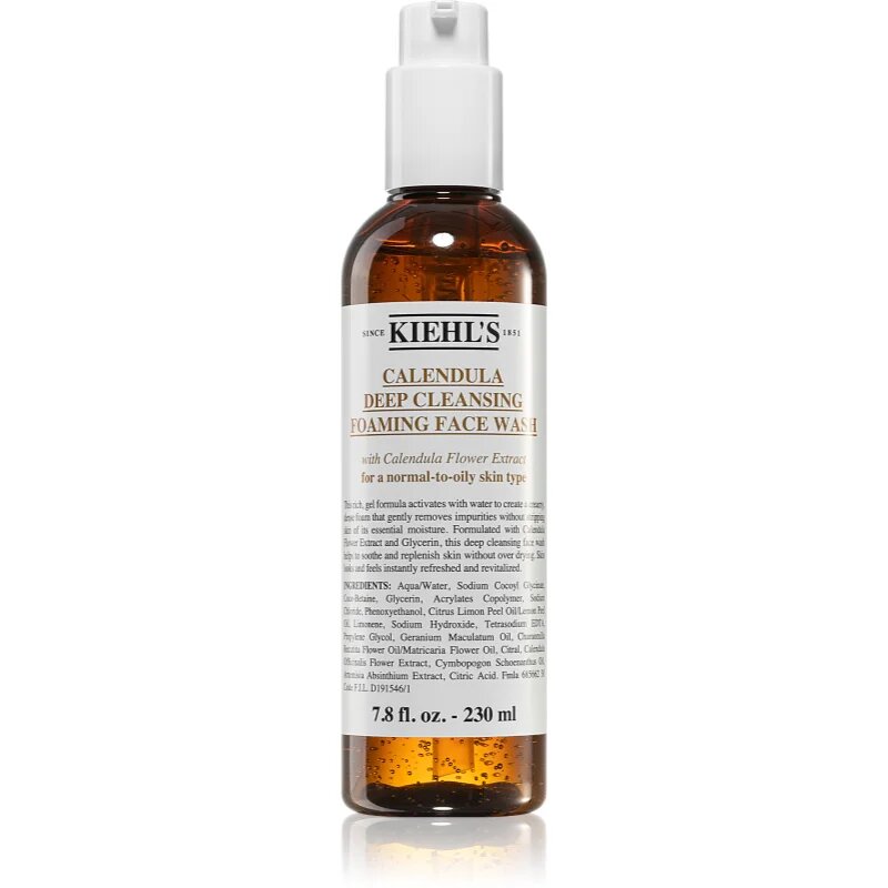 Kiehl's Calendula Deep Cleansing Foaming Face Wash gel za obraz za globinsko čiščenje 230 ml