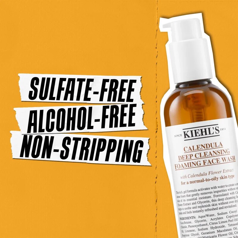 Kiehl's Calendula Deep Cleansing Foaming Face Wash gel za obraz za globinsko čiščenje 75 ml