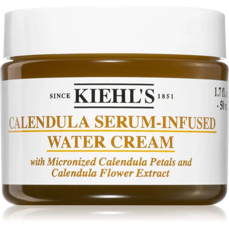 Kiehl's Calendula Serum-Infused Water Cream lahka vlažilna dnevna krema za vse tipe kože vključno z občutljivo kožo 50 ml