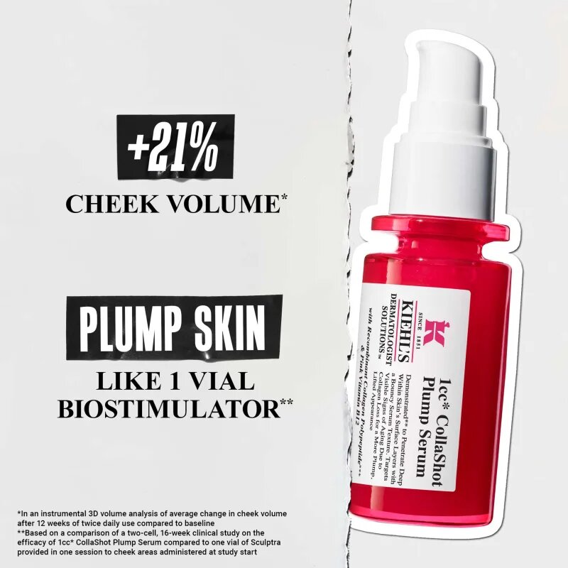Kiehl's CollaShot Plump Serum kolagenski serum za polnost in obnovo kože za ženske 30 ml