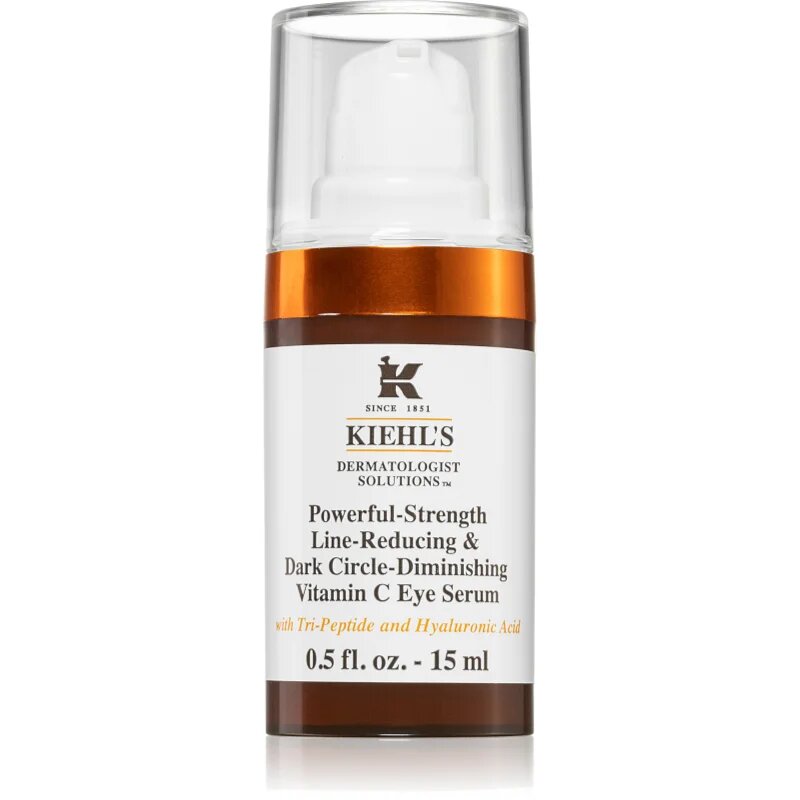 Kiehl's Dermatologist Solutions Powerful-Strength Line-Reducing & Dark Circle-Diminishing Vitamin C serum za oči za vse tipe kože vključno z občutlji