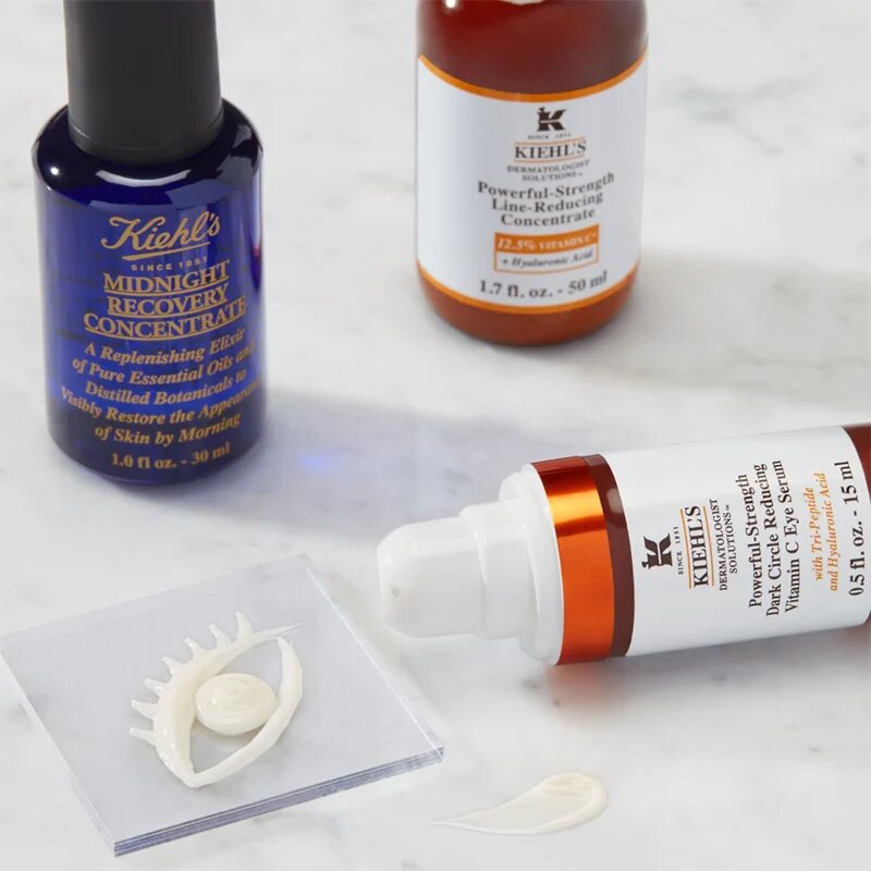 Kiehl's Dermatologist Solutions Powerful-Strength Line-Reducing & Dark Circle-Diminishing Vitamin C serum za oči za vse tipe kože vključno z občutlji