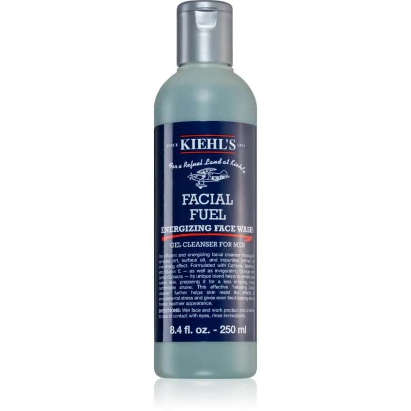 Kiehl's Facial Fuel Energizing Face Wash čistilni gel za obraz za moške 250 ml