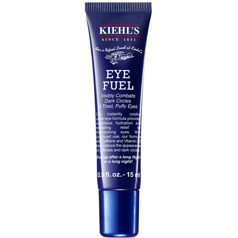 Kiehl's Men Eye Fuel posvetlitvena krema za predel okoli oči proti zabuhlosti in temnim kolobarjem za moške 15 ml