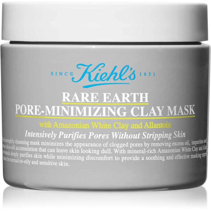 Kiehl's Rare Earth Deep Pore Cleansing Mask globoko čistilna maska z ilovico 125 ml