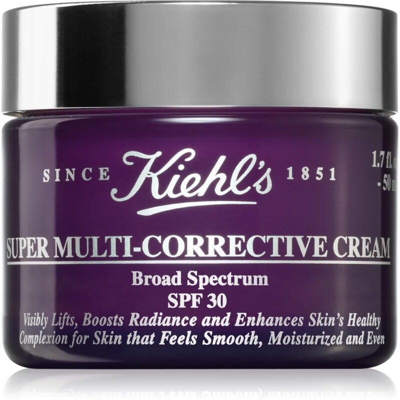 Kiehl's Super Multi-Corrective Cream dnevna krema proti gubam za vse tipe kože vključno z občutljivo kožo SPF 30 50 ml