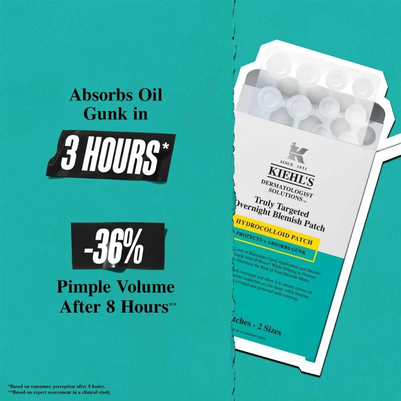 Kiehl's Truly Targeted Overnight Blemish Patch obliži za problematično kožo za ženske 22 kos