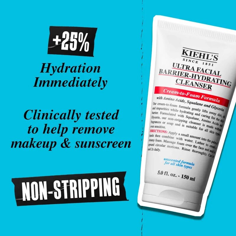 Kiehl's Ultra Facial Barrier-Hydrating Cleanser čistilni gel 150 ml