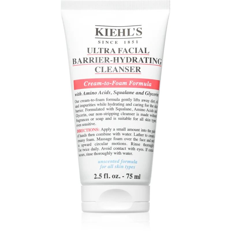 Kiehl's Ultra Facial Barrier-Hydrating Cleanser čistilni gel 75 ml