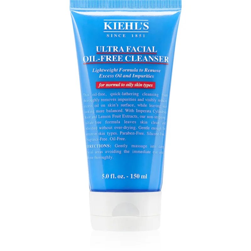 Kiehl's Ultra Facial Oil-Free Cleanser osvežilna čistilna pena za normalno do mastno kožo 150 ml