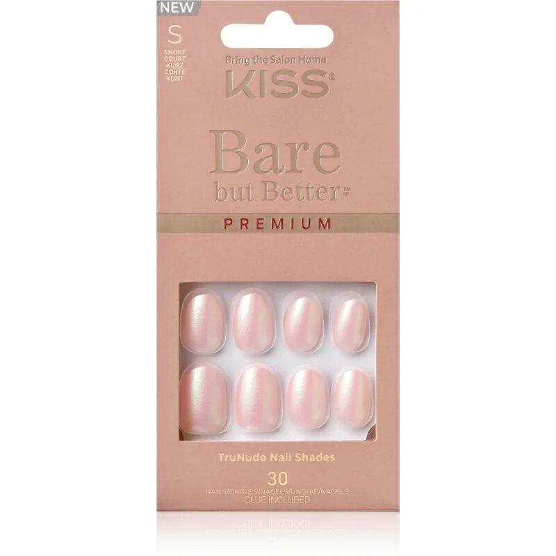 KISS Bare But Better Premium umetni nohti Mocha 30 kos