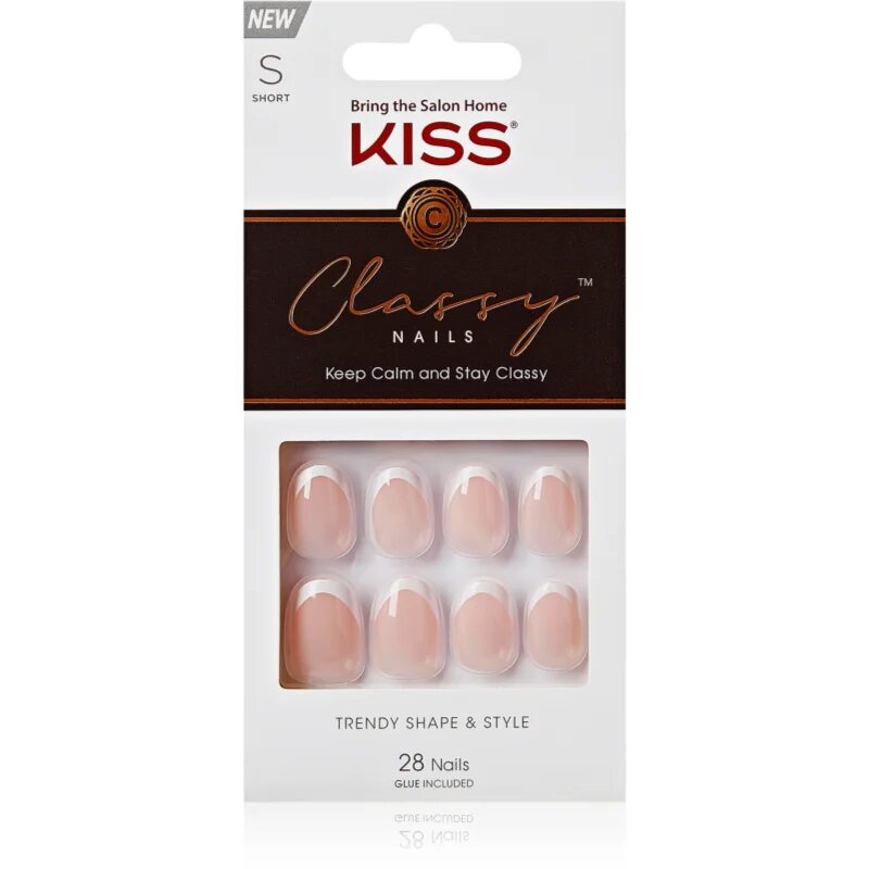 KISS Classy Nails Keep Calm and Stay Classy umetni nohti 28 kos