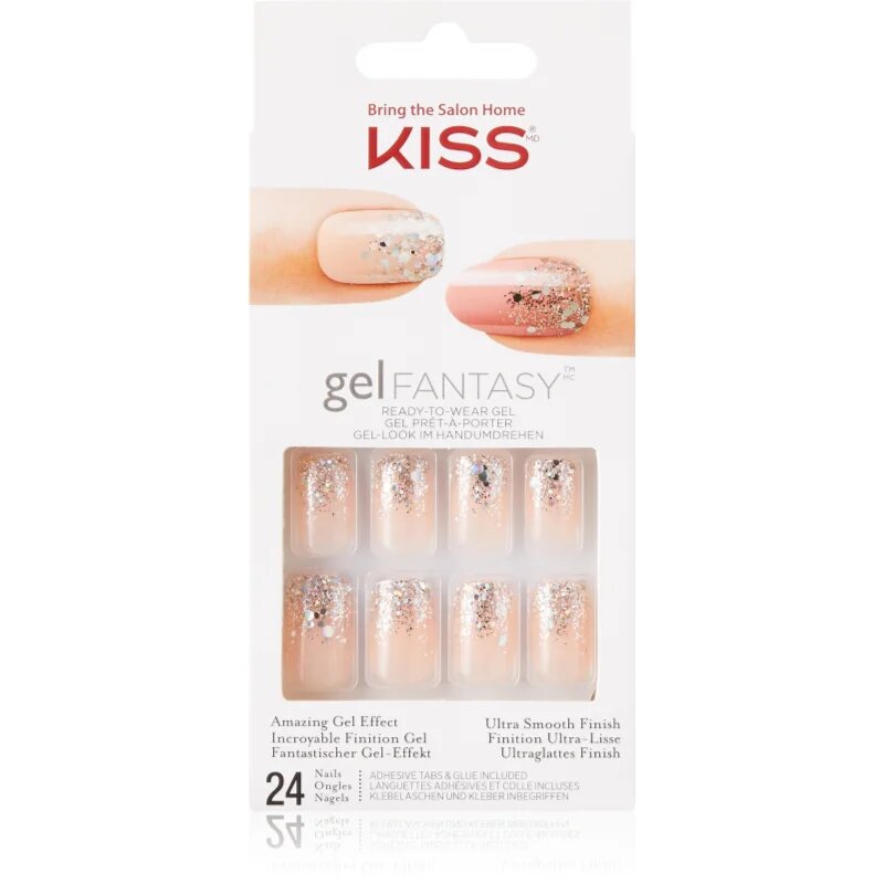 KISS Gel Fantasy Fanciful umetni nohti 24 kos