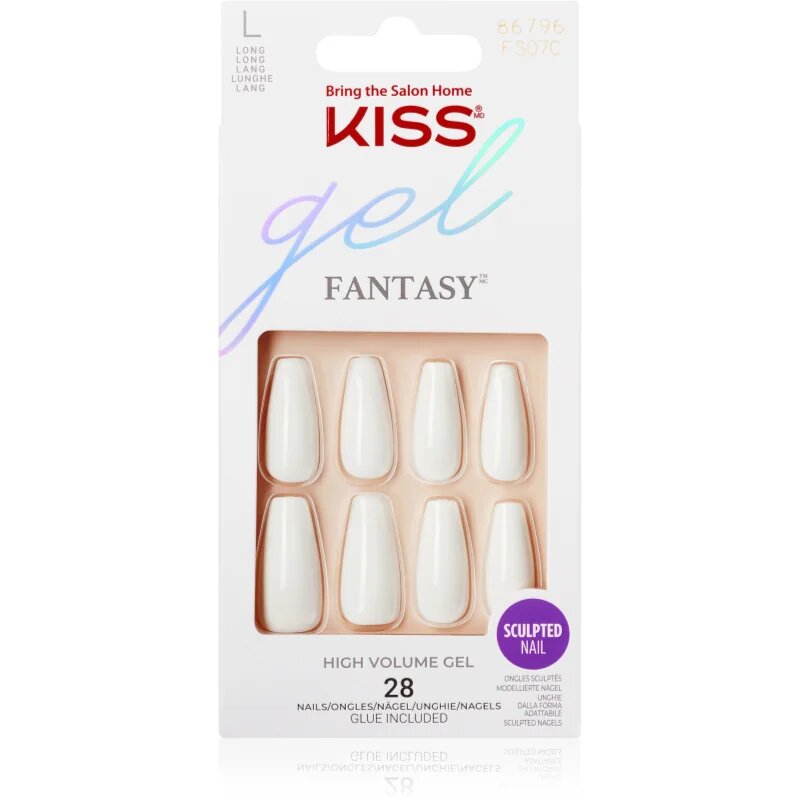 KISS Gel Fantasy umetni nohti True Color 28 kos