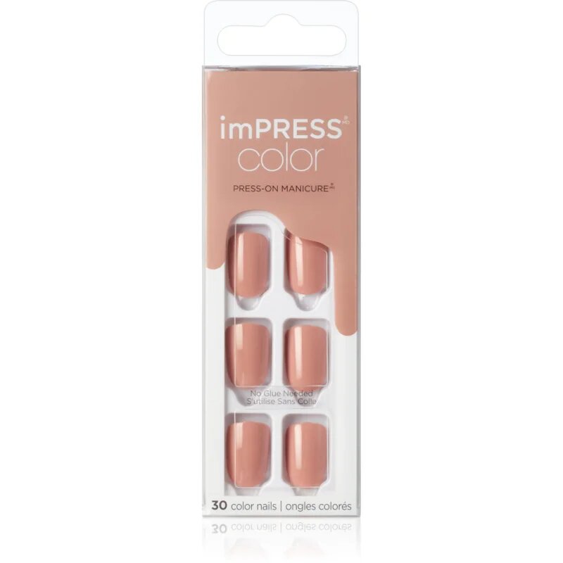 KISS imPRESS Color Short umetni nohti Sandbox 30 kos