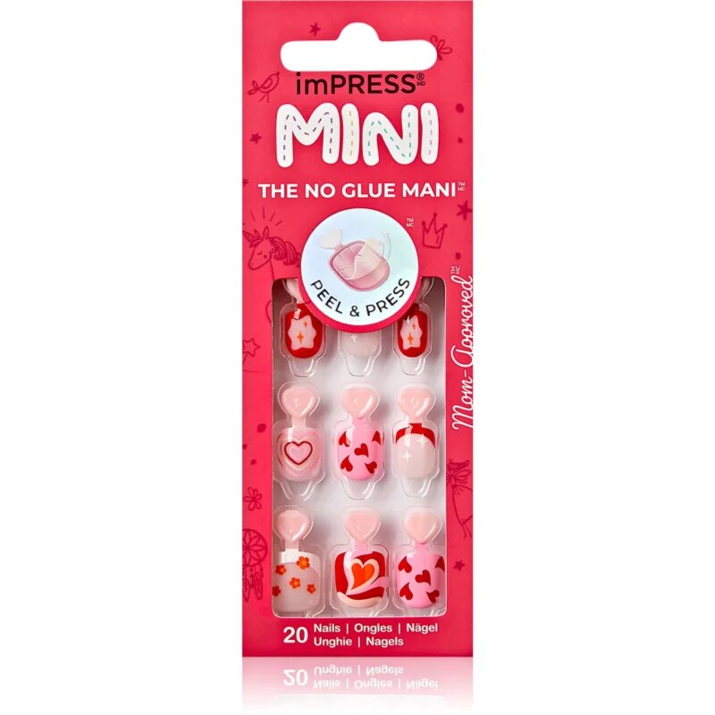 KISS imPRESS Mini umetni nohti samolepilni 28 kos