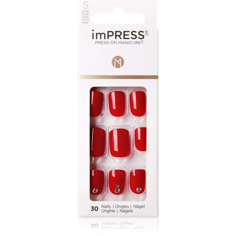 KISS imPRESS Short umetni nohti Kill Heels 30 kos