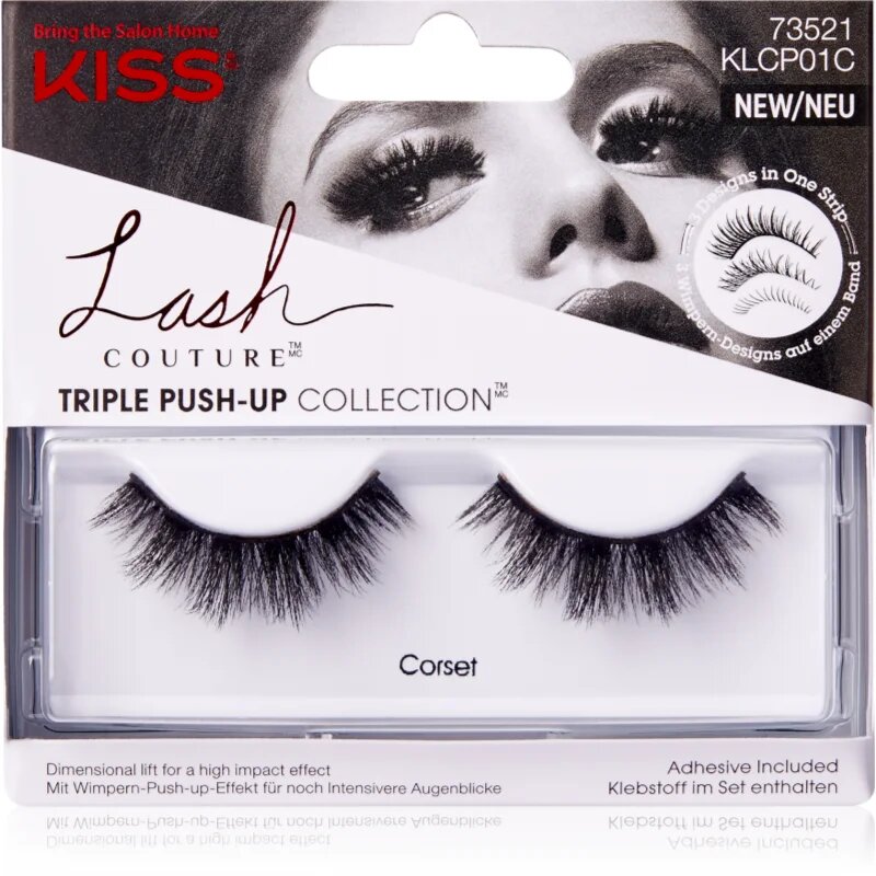 KISS Lash Couture Triple Push-Up umetne trepalnice Corset 1 par