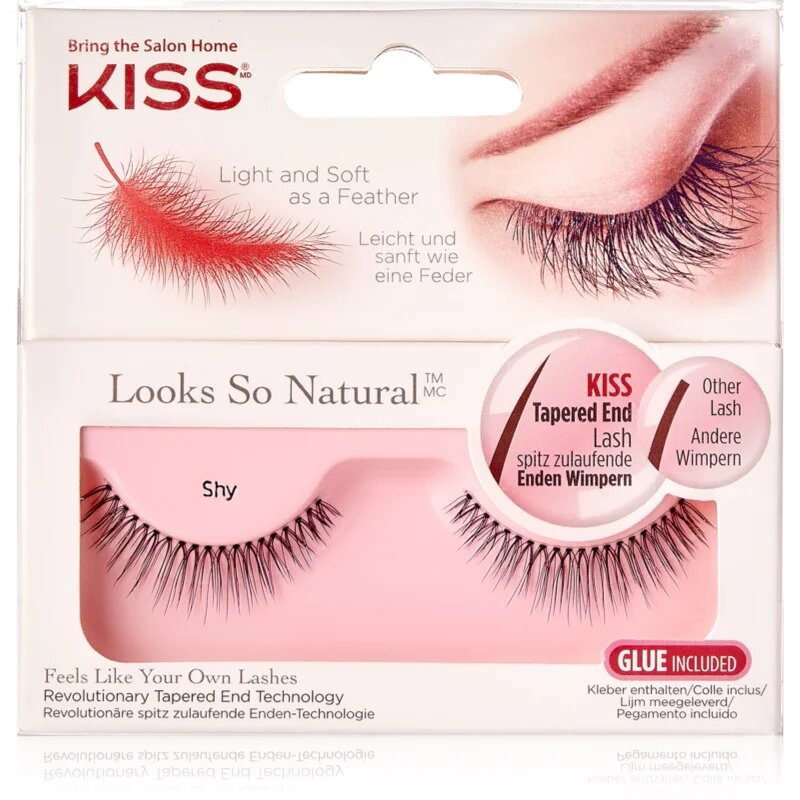 KISS Look So Natural umetne trepalnice Shy 1 par