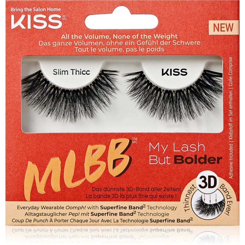 KISS My Lash But Bolder umetne trepalnice Slim Thicc 1 par