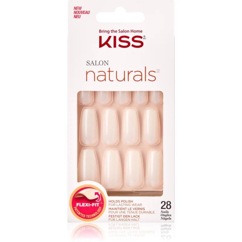 KISS Salon Natural Walk On Air umetni nohti 28 kos